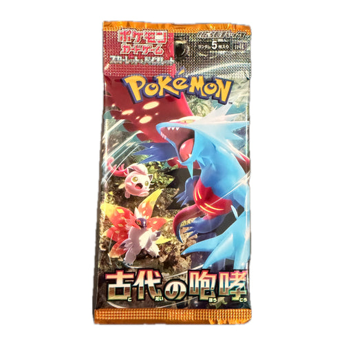 Single sealed Ancient Roar (sv4K) Japanese Pokémon booster pack, 5 cards